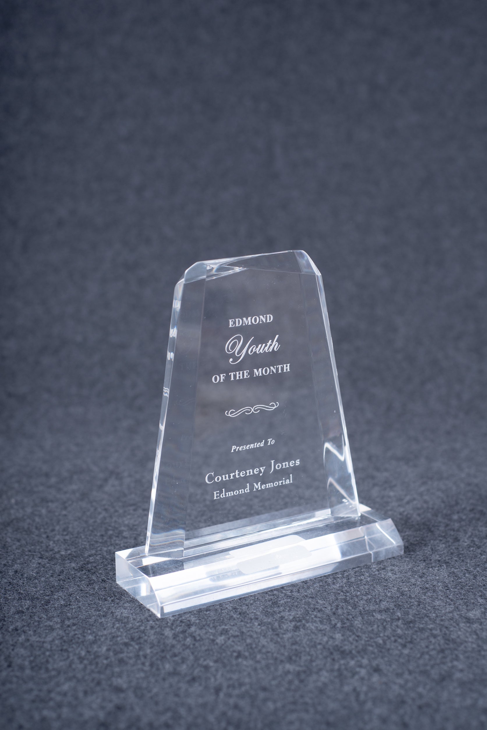 CLEAR GEM ACRYLIC TOWER