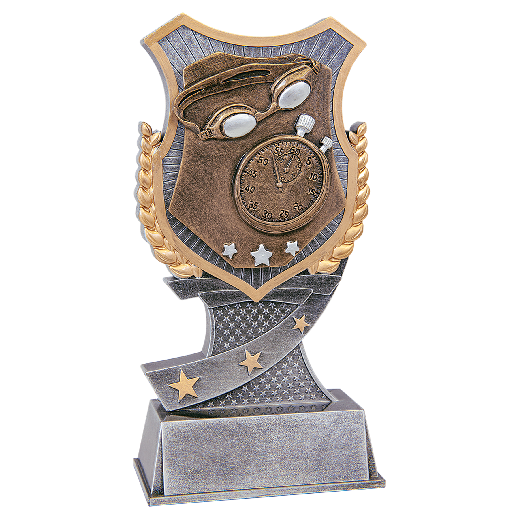7" Swimming Shield Award