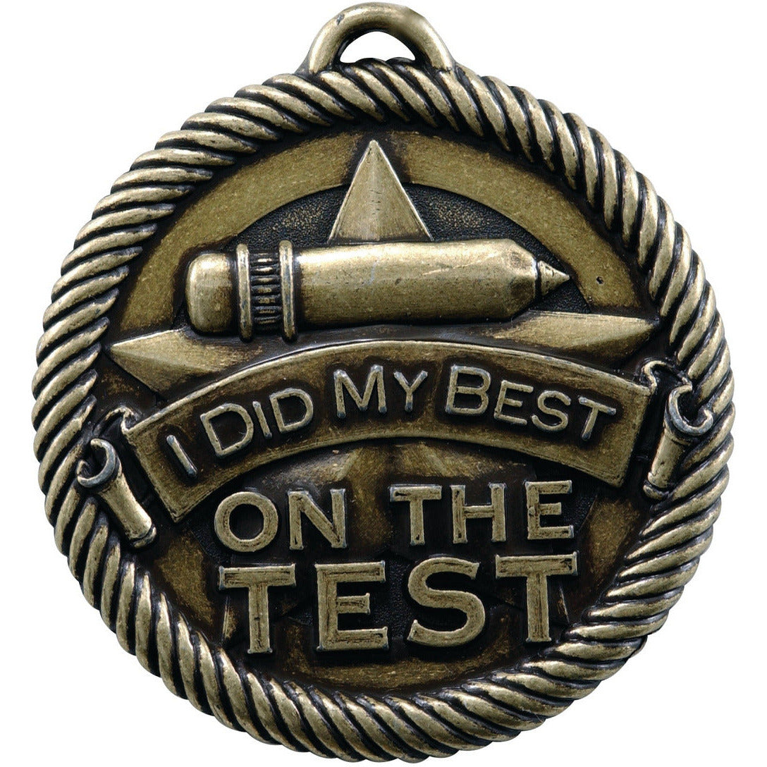 Scholastic Medal: Did My Best on Test